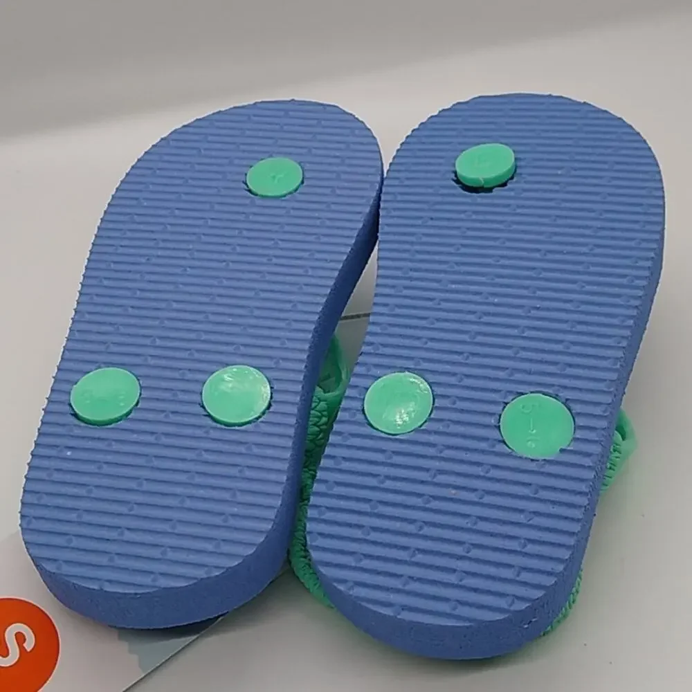 Cat & Jack Toddler Blue Adrian Rainbow Sandals Sm